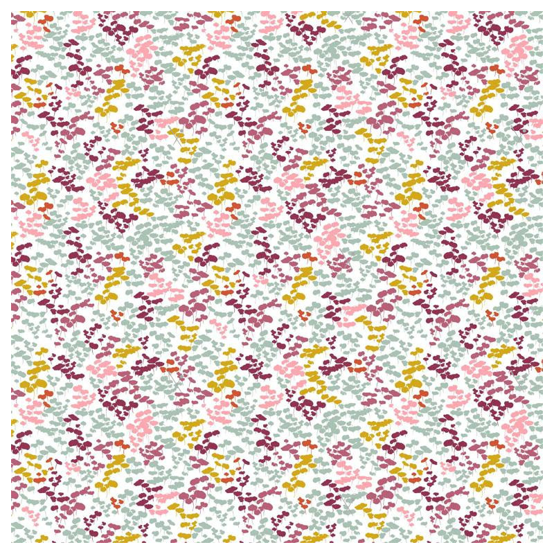 Printed Popelin FINCK White / Muted Multicolored